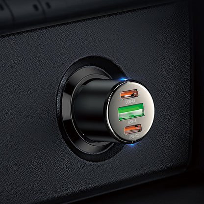 Hoco - 3 Port Car Charger (NZ6)